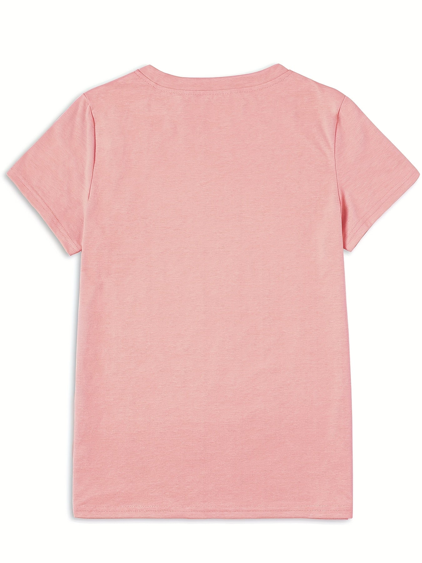 Daisy Flower Print Women's Summer Outfit Combined Version Round Neck T-shirt