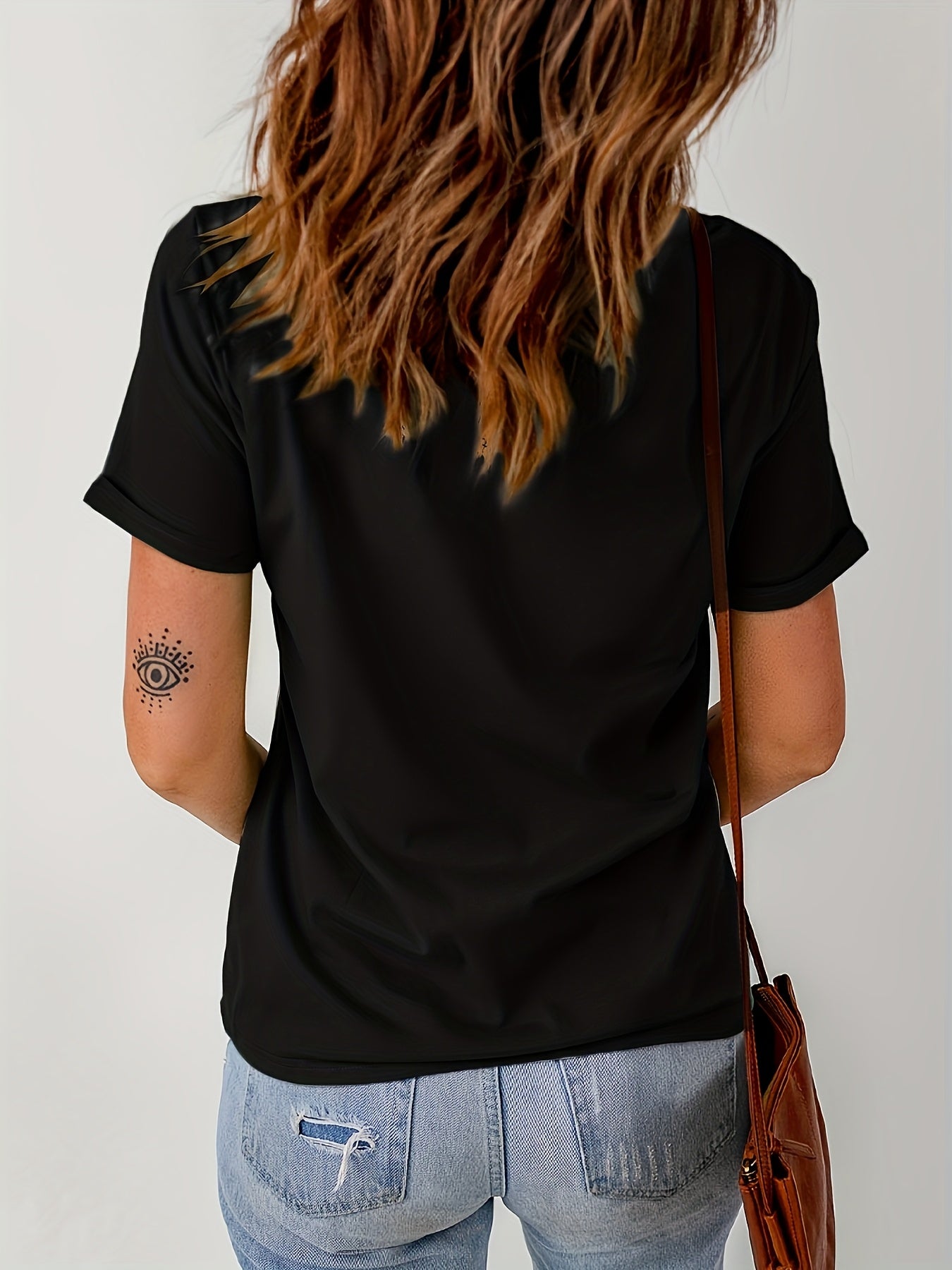 Fashionable Women'S Collection Valentine'S Day Creative Heart Pattern Printed Casual Round Neck Short Sleeve T-Shirt