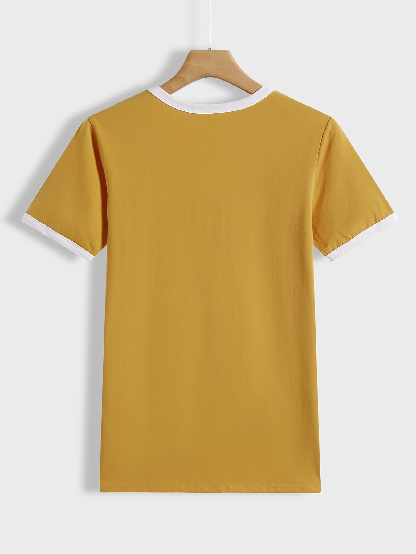 Loose Crew Neck T-shirt, Casual Simple Short Sleeve Summer T-Shirts Tops, Women's Clothing