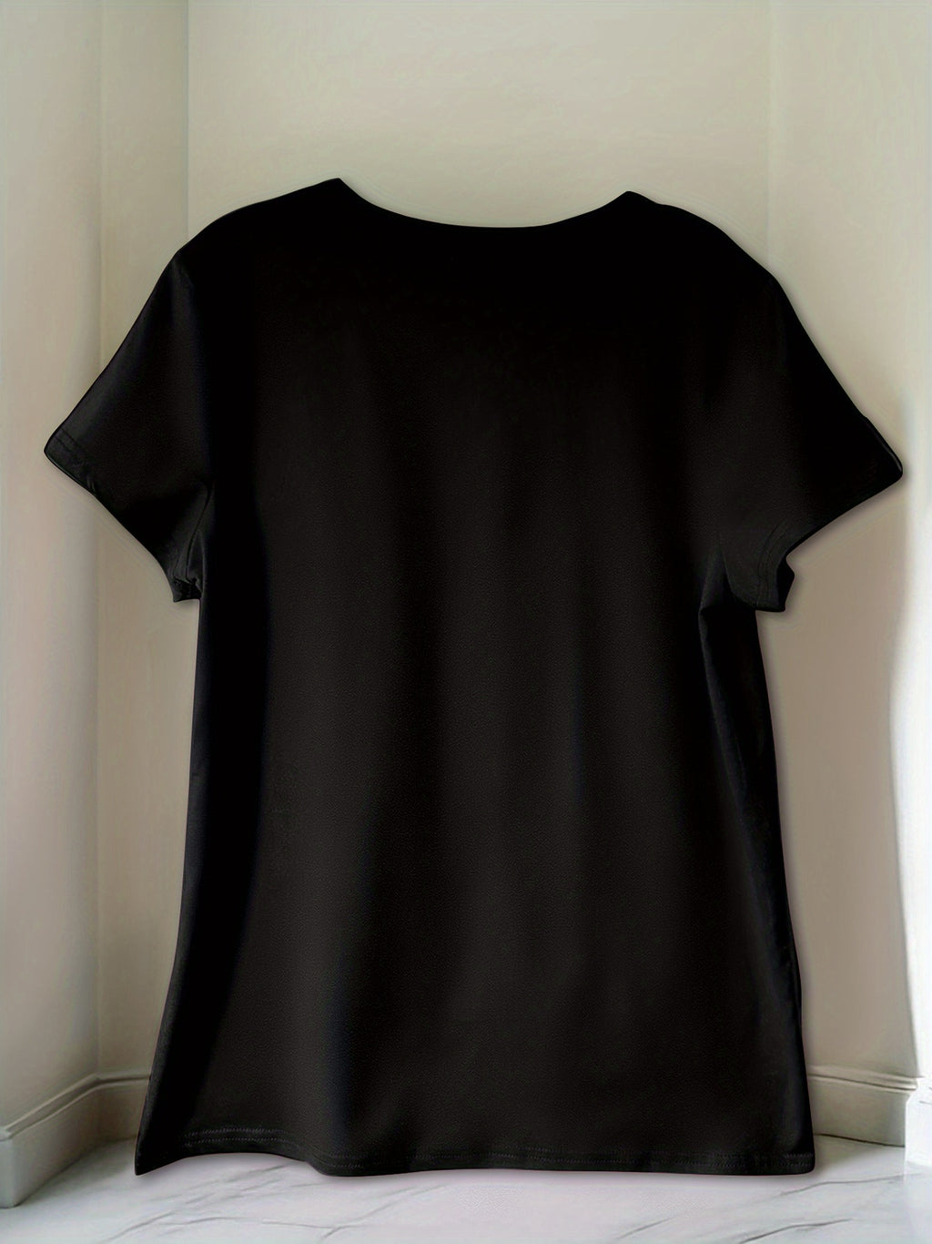 [New Recommendation] Creative Monogram Blessed Printed T-shirt, Women's Casual, Vacation, Short-sleeved Round Neck, Spring and Summer, Machine Washable, New Women's Clothing, Out of the Street Versatile, S
