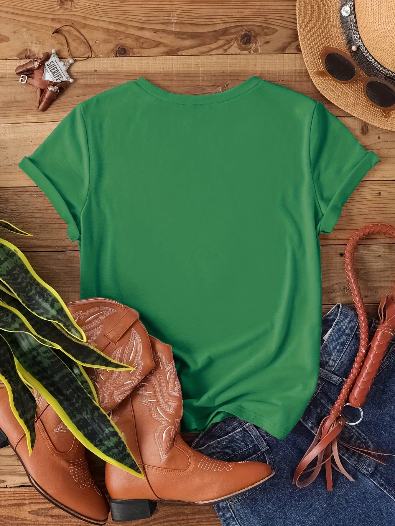 7040[2023 New Arrival Small Version Daisy Heart Print T-Shirt]