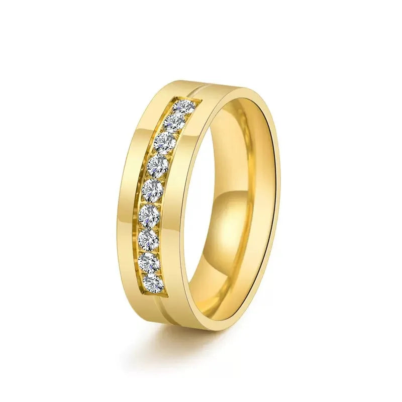 Chamica Personalized Couples Bands Engagement Ring Matching Rings Sets Anniversary Promise Ring for Men Women Couple Gift