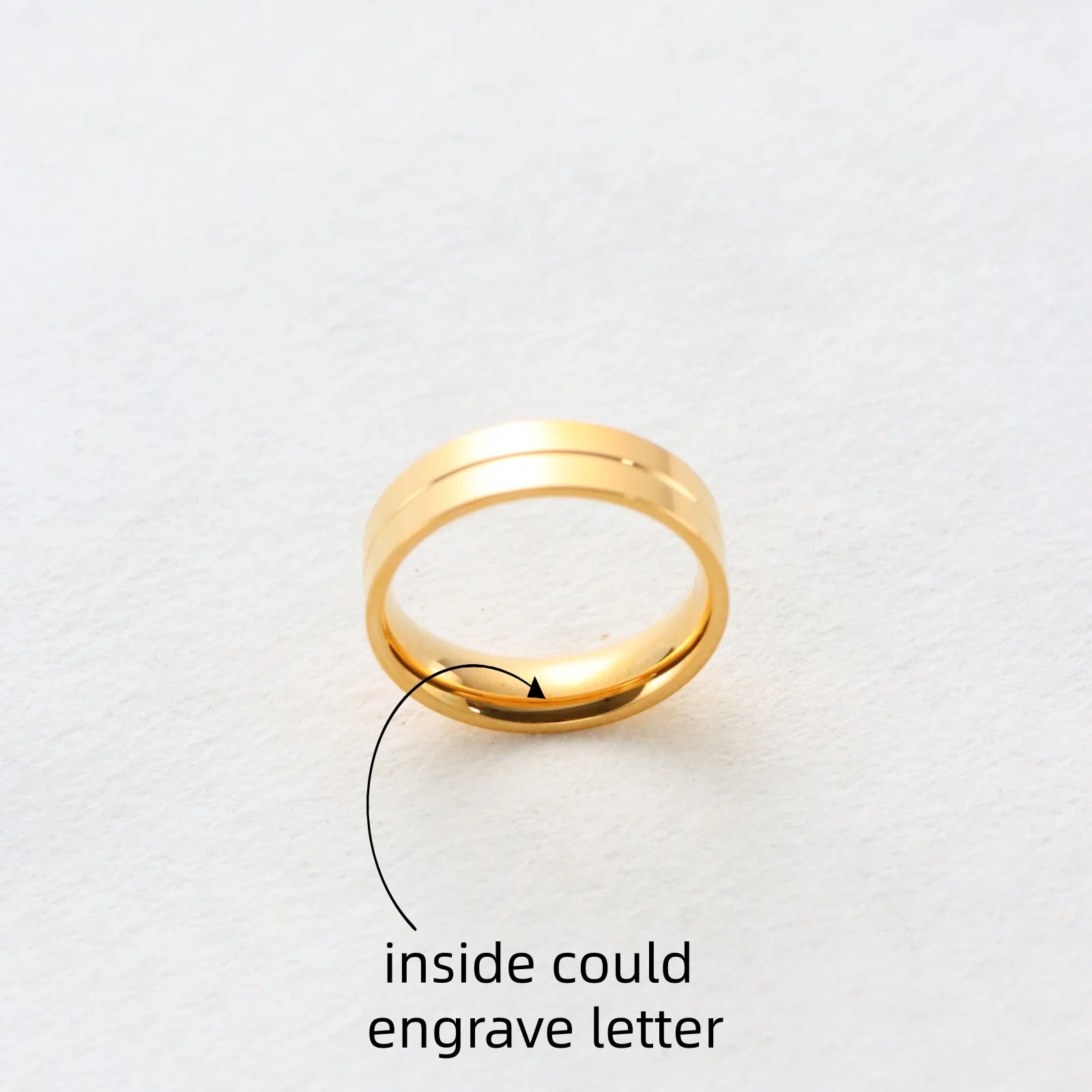Chamica Personalized Couples Bands Engagement Ring Matching Rings Sets Anniversary Promise Ring for Men Women Couple Gift