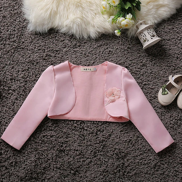 Baby Girl Clothing Embroidered Coat Princess Short Cape Infant Jackets Outerwear Wedding Party Dress Shawl Children Clothing