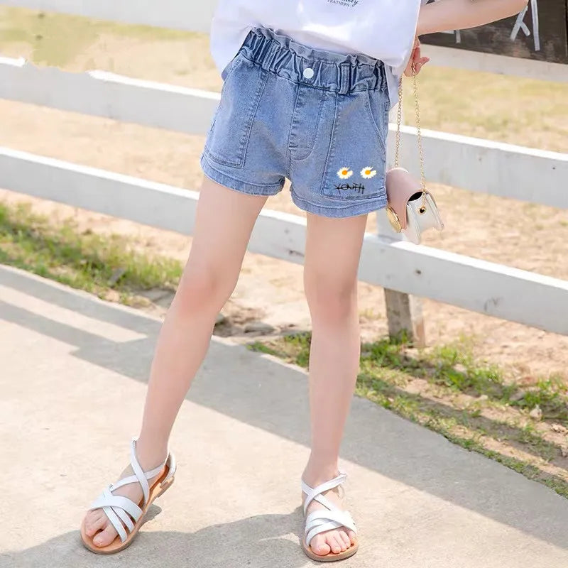 IENENS Kids Baby Girls Summer Denim Clothing Shorts Pants Jeans Clothes Children Girl Casual Short Trousers Infant Bottoms