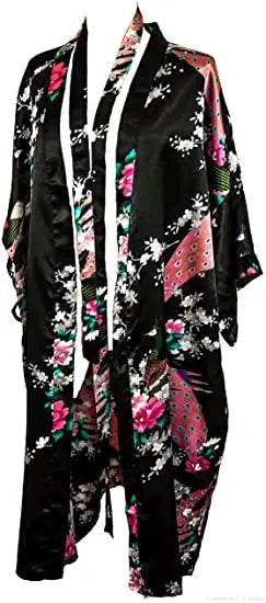 Satin Silk Women Wedding Bridemaid Robe Sexy Crane Print Bathrobe Short Long Kimono Night Gown Robe Fashion Dressing Gown Female