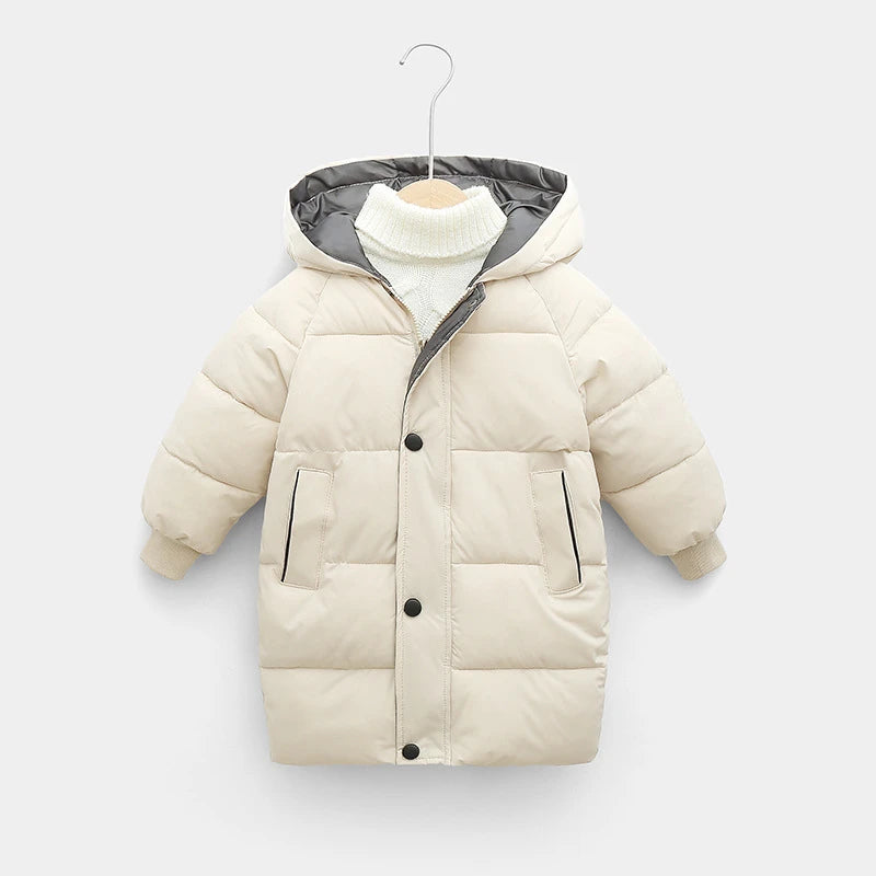 Kids Long Down Winter Jacket
