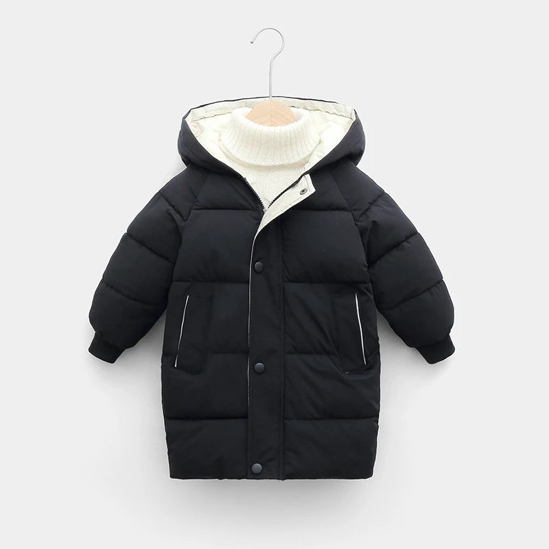 Kids Long Down Winter Jacket