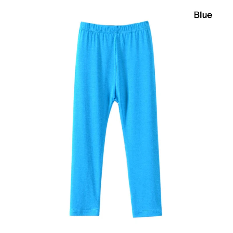 Girl Pants Soft Elastic Modal Cotton Kids Leggings Candy Color Girls Skinny Pants Trousers Solid Color 2-13Y Children Trousers