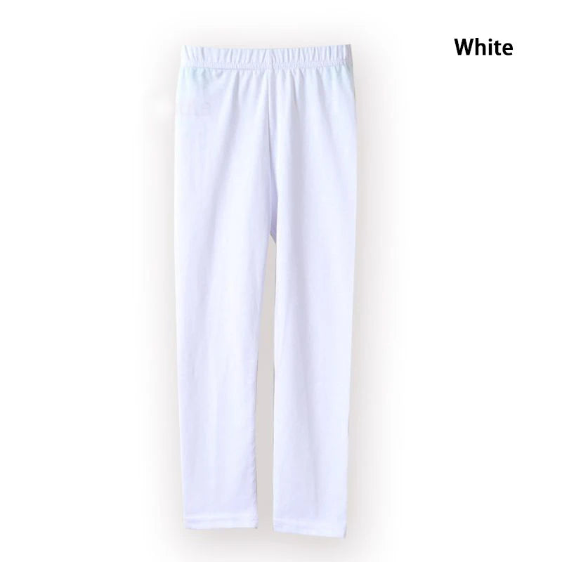 Girl Pants Soft Elastic Modal Cotton Kids Leggings Candy Color Girls Skinny Pants Trousers Solid Color 2-13Y Children Trousers