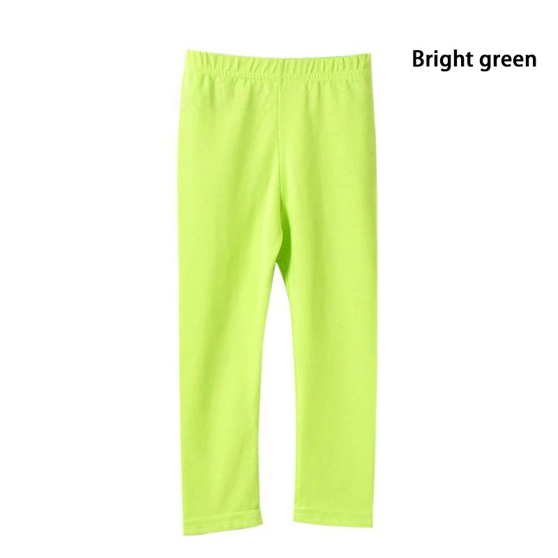 Girl Pants Soft Elastic Modal Cotton Kids Leggings Candy Color Girls Skinny Pants Trousers Solid Color 2-13Y Children Trousers