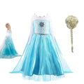 Fancy Baby Girl Princess Dresses for Girls Elsa Costume Bling Synthetic Crystal Bodice Elsa Party Dress Kids Snow Queen Cosplay