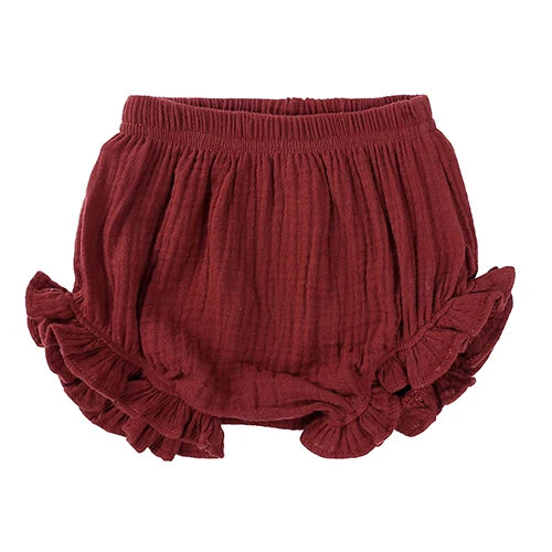 Baby Girls Boy Shorts Newborn Baby Fold bloomers Girls pure cotton linen Triangle Shorts Toddler Trousers PP Pants Clothes MT035