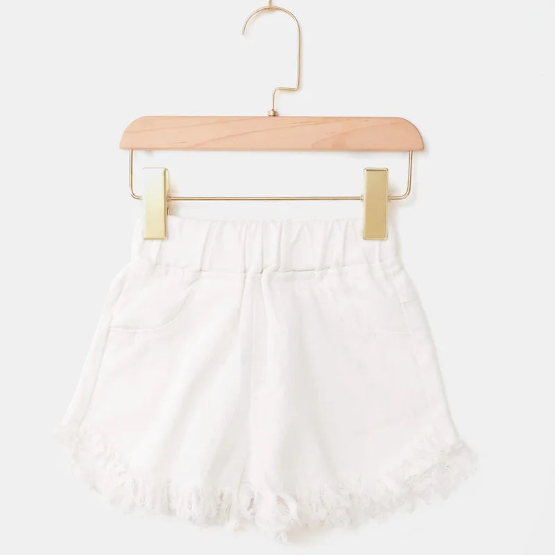 IENENS Kids Baby Girls Summer Denim Clothing Shorts Pants Jeans Clothes Children Girl Casual Short Trousers Infant Bottoms