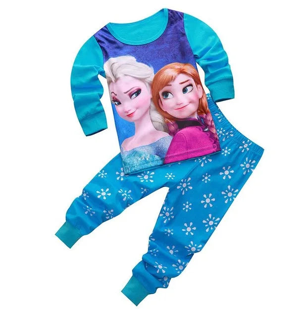 Spring Autumn Children's Mickey Clothing Sets Boys Sleepwear Clothes Kids car Pajamas Set Baby Girls Cotton Cartoon Pijamas