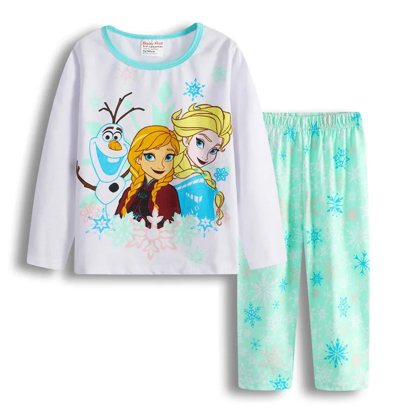 Spring Autumn Children's Mickey Clothing Sets Boys Sleepwear Clothes Kids car Pajamas Set Baby Girls Cotton Cartoon Pijamas