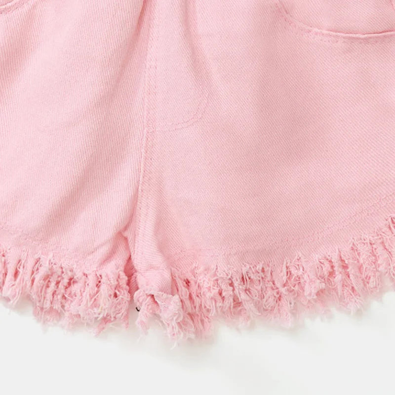 IENENS Kids Baby Girls Summer Denim Clothing Shorts Pants Jeans Clothes Children Girl Casual Short Trousers Infant Bottoms