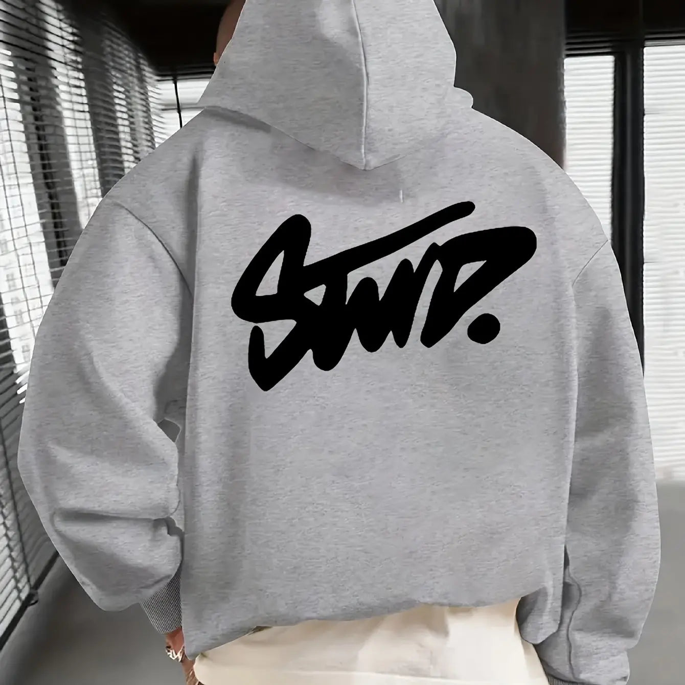 Y2K Man Clothing Daily Casual Fashion Personality Long Sleeve Hooded Advanced Classic Popular Solid Pattern Female Pullover