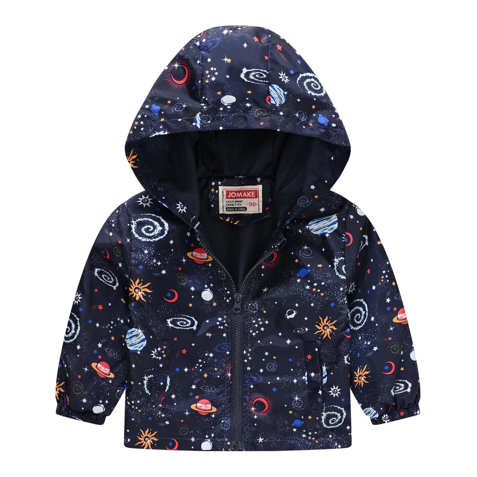 Spring Cartoon Dinosaur Jacket for Boys & Girls Zipper Windbreaker Outerwear Kids Children's Coats 1-7 Years