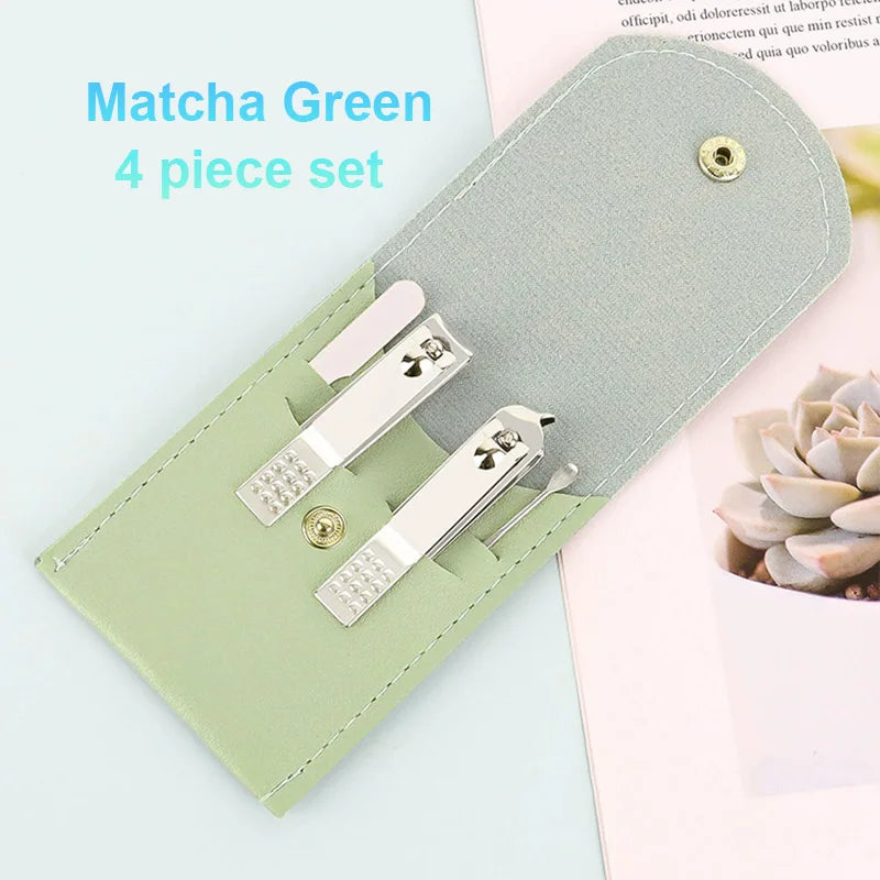 16/12/4 pcs Professional Nail Clippers and Cuticle Nippers Set with Travel Case Manicure Set Pedicure Sets Nail Clippers