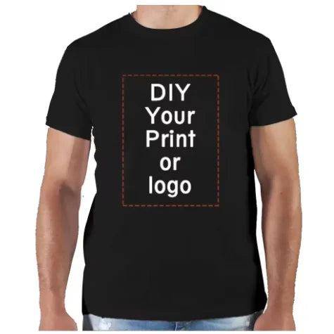 180g Custom Women Men Customised Printed 100% Cotton Short Sleeve Your Logo Photo Brand Text Tee Personalize Graphic Clothing
