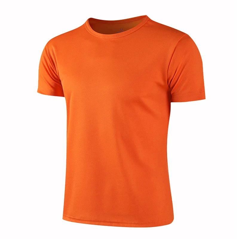 Men Women Quick Dry Short Sleeve Sport T Shirt Gym Jerseys Fitness Shirt