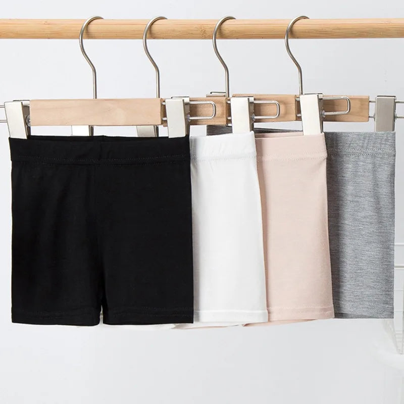 Girls' Safety Shorts Summer Thin Modal Anti-Peek Underwear Kids Ice Silk Lining Pants