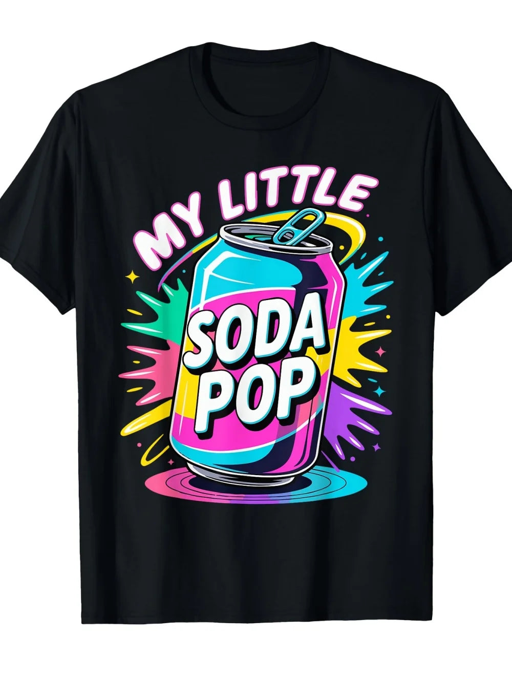 My Little Soda Pop T-Shirt for Kids K-Pop Music Korean Anime T-Shirt Rap Hip Hop Girl Clothes Gift Cute Saying Tee Children Top