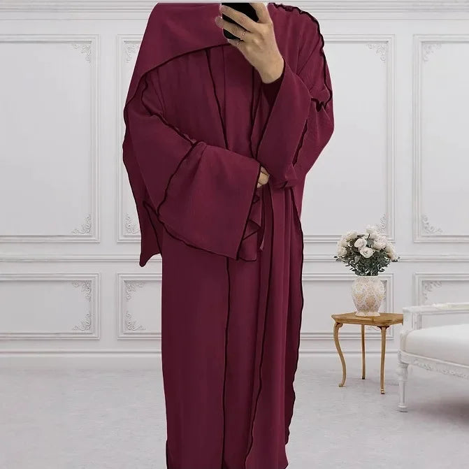 Fashionable Muslim Women's Dubai Robe Outerwear Long Dress Arab Style Clothing Cross-Border Middle East Women's Fashion