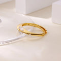 Geometric Hollow Anillos For Women Gold Color Star Rings Fashion Tiny Sparkling Zirconia Ring Party Elegant Punk Jewelry Gifts