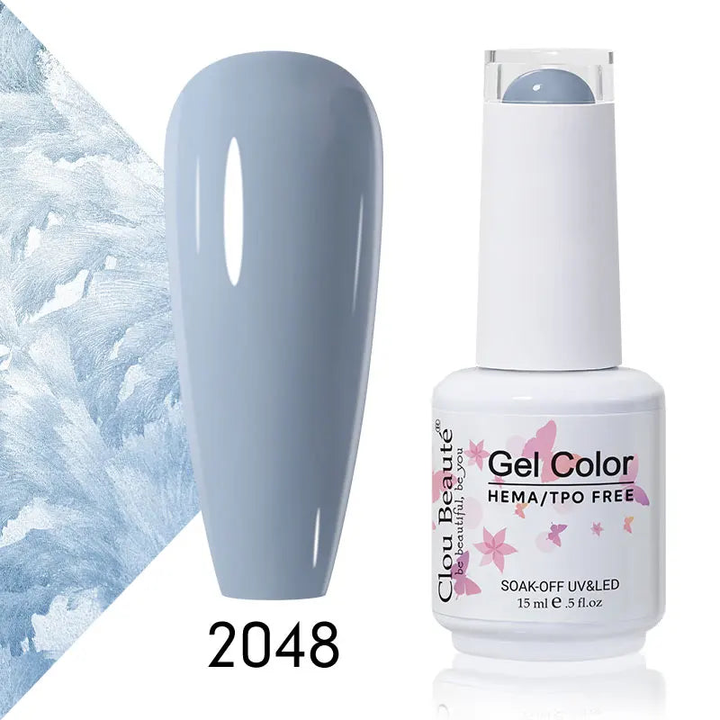 Clou Beaute 56 Colors Gel Nail Polish Pastal Pink Green Lavender UV Nail Gel Soak Off UV Varnish Macaron Gel Paint 15ml Nail Art