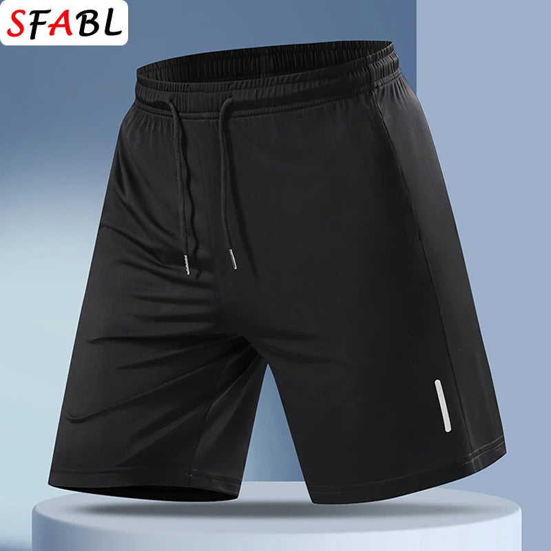 Quick-drying Shorts Men Board Short Pants Summer Breathable Sports Shorts Men Casual Elastic Running Gym Fitness Men's Shorts