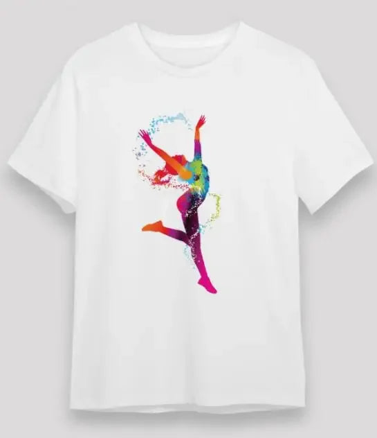 Boys T-shirt Girls Kids Rhythmic Gymnastics Printed T-shirt Modal Clothing Short Sleeves Boys Clothes