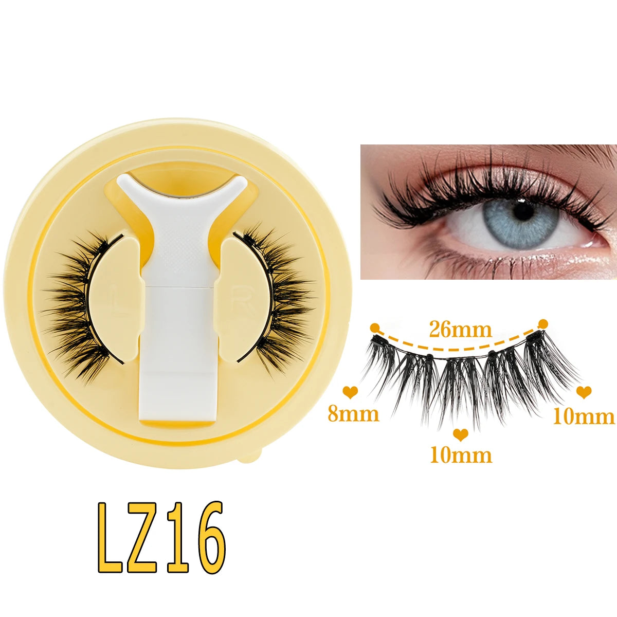 3D Magnetic False Eyelashes Tweezer Set Reusable Natural Eyelashes Mink False Lash Professional Eyelash Extension Makeup Tool