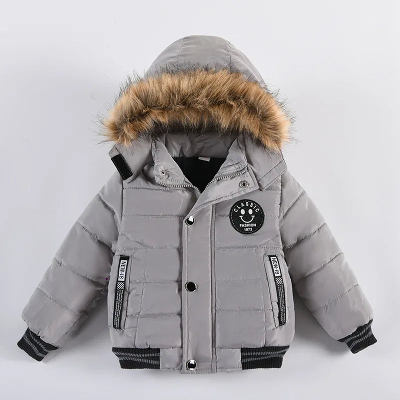 Boys Hooded Winter Jacket (2–6Y)