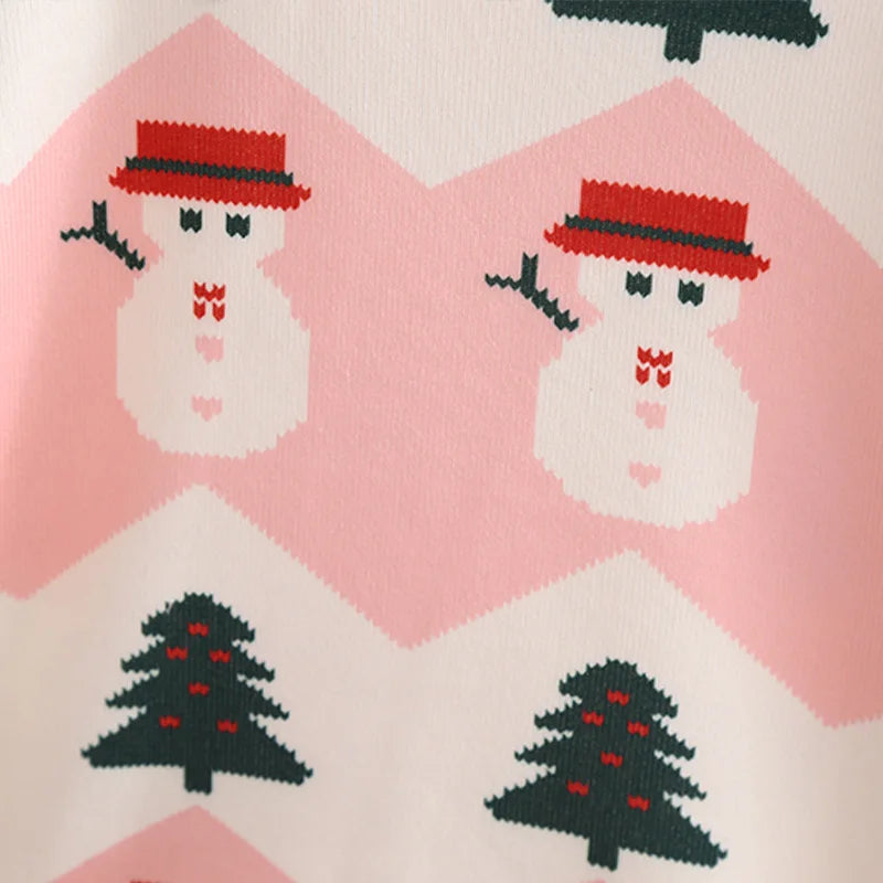 Girls' Sweater Thickened Autumn/Winter New Fashionable Versatile Children's Knitted Sweater Girls' Top Sweet and Cute