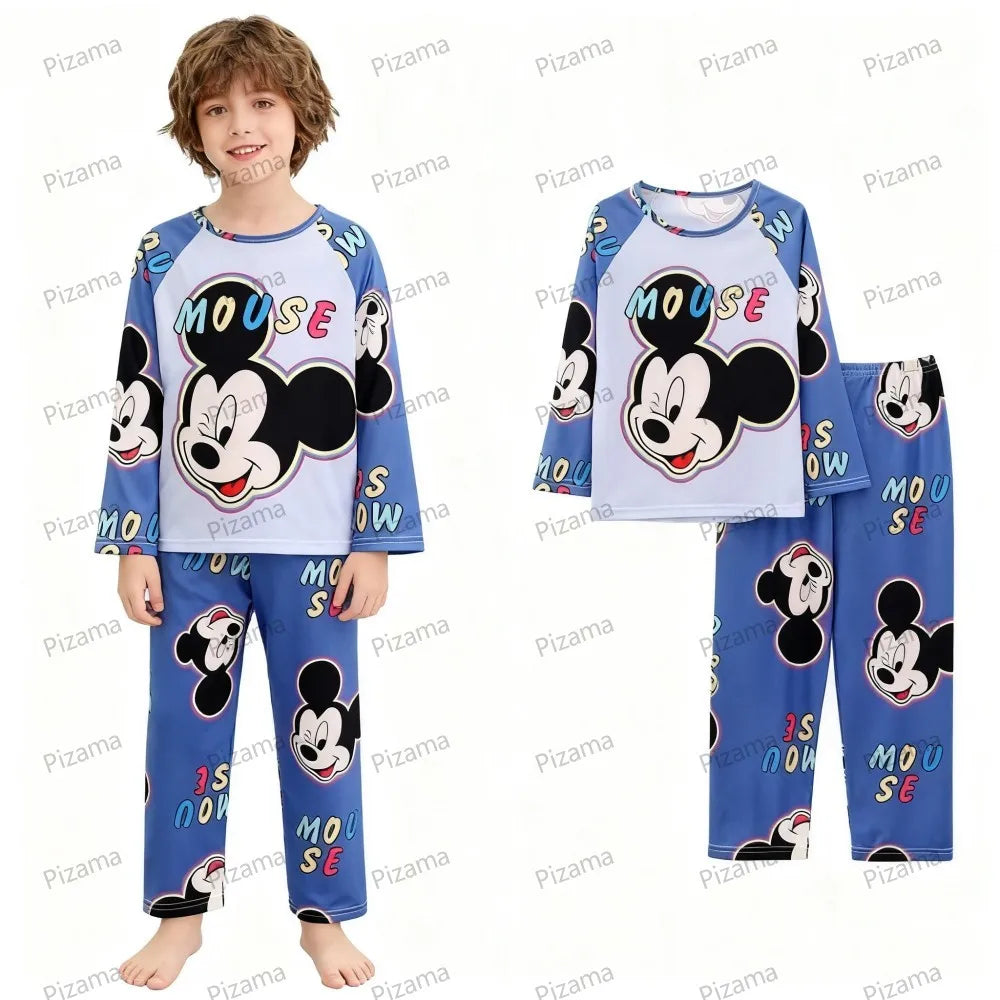 Stitch Pajamas for Kids Girls Long Sleeved Soft Comfortable Lilo & Stitch Pyjamas Suits Children's Loungewear Sleepwear