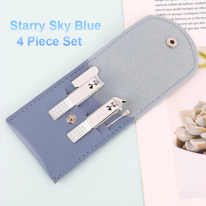 16/12/4 pcs Professional Nail Clippers and Cuticle Nippers Set with Travel Case Manicure Set Pedicure Sets Nail Clippers