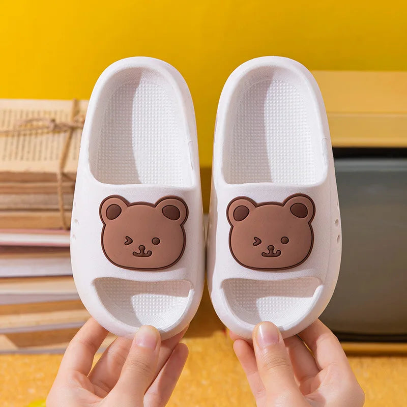 EVA Children's Slippers Cute Cartoon Boys and Girls' Toddler Bean Shoes Medium and Large Kids' Parent-Child Summer Sandals