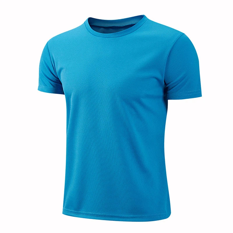 Men Women Quick Dry Short Sleeve Sport T Shirt Gym Jerseys Fitness Shirt