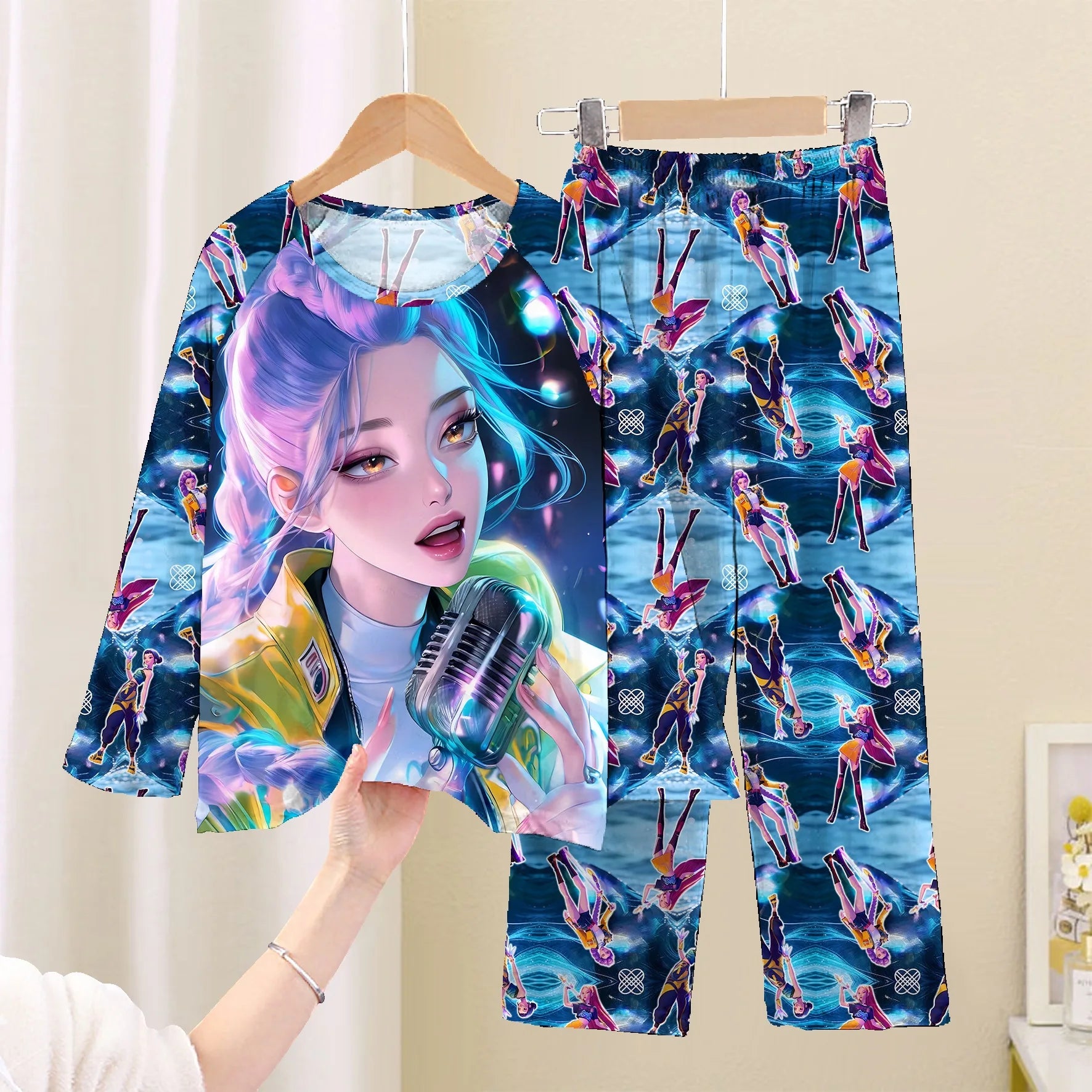 Kpop Demon Hunters Clothing Sets for Children Huntrix Kids Pajamas Baby Girls Pijama Fashion Boys Long Sleeve Pyjamas Sleepwear