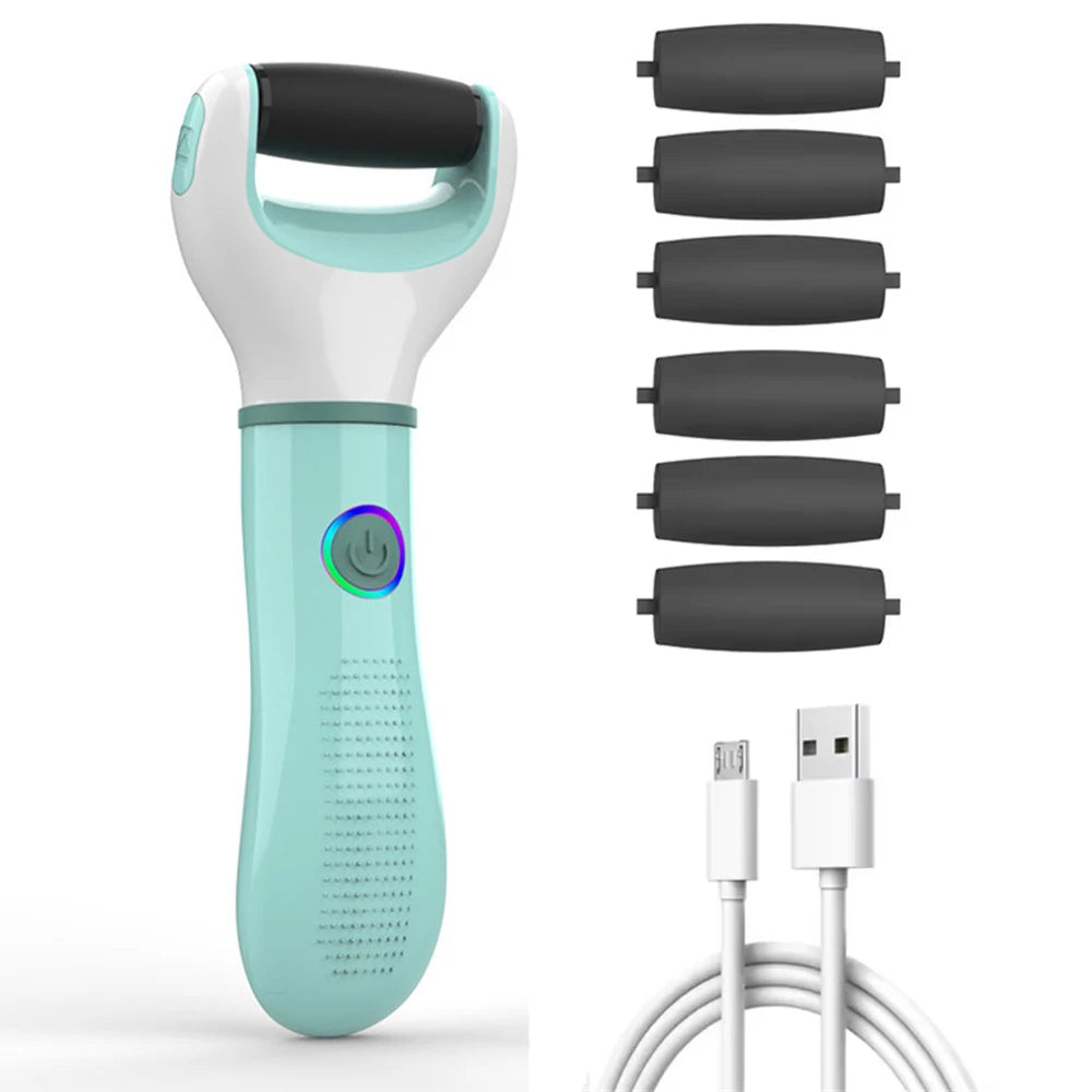 Electric Foot File Callus Remover Dead Skin Removal Pedicure Tools for Hard Cracked Dry Skin Pedicure Feet Care Heel Cleaning