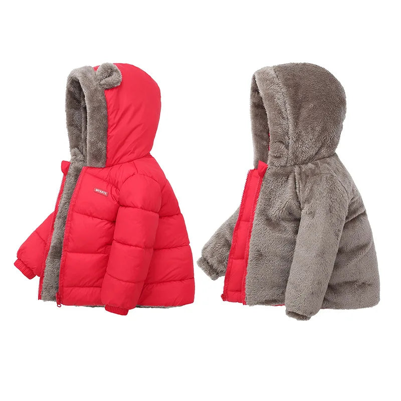 Kids Thick Padded Winter Jacket