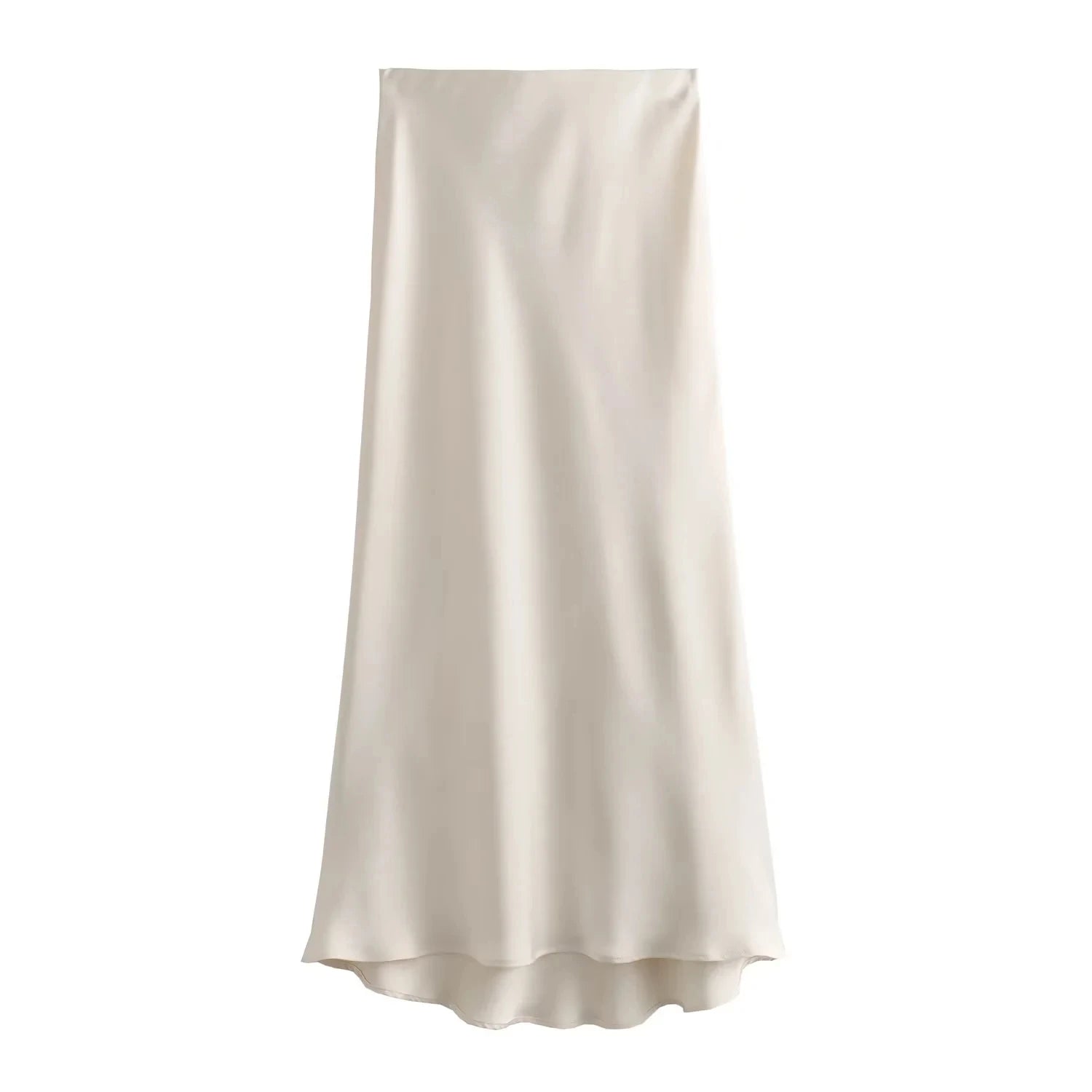 Women’s Silky Satin Straight Skirt