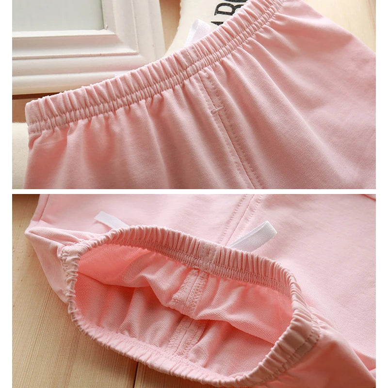 Red Black Pink White Baby Shorts Toddler Boys Girls Cotton Shorts Summer Kids Sport Short Pants Children's Clothing Outfits 1-7T