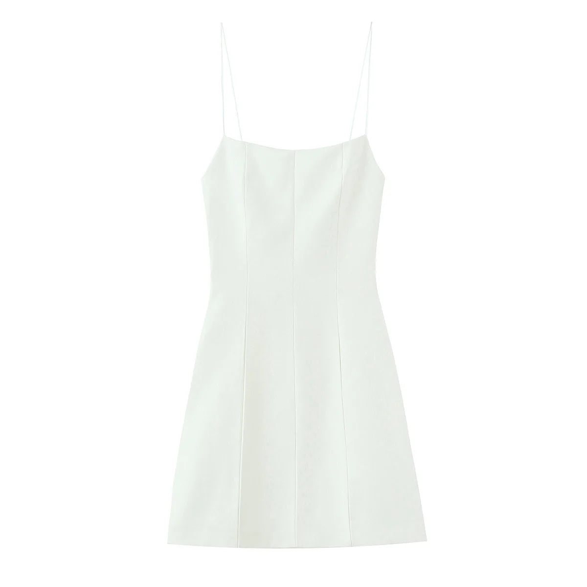 TFMLN New Women Big Bow Straps A-line Dress Summer Backless Sweet Solid Sleeveless Slimming Short Dresses Fashion Party Clothes