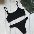Bikini For Women Fold Push-Up Knitting Bra Bandage Bikini Set For Women Summer Holiday Beach Bathing Suits