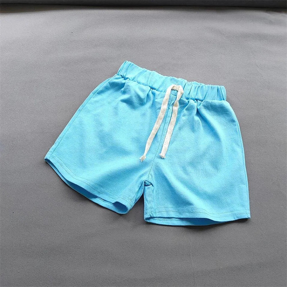 Summer Girls Boys Shorts Korean Candy Color Sports Shorts For Girls Cotton Hot Pants Casual Children Girls Beach Shorts