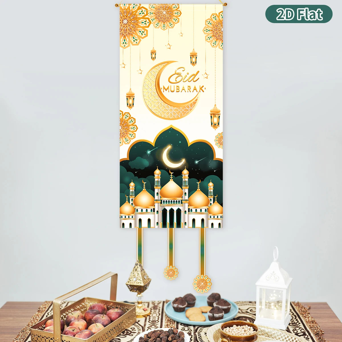 Ramadan Kareem Hanging Flag Ramadan Decoration 2026 For Home Eid Mubarak Ramadan Kareem Islamic Muslim Party Eid Al Adha Gifts