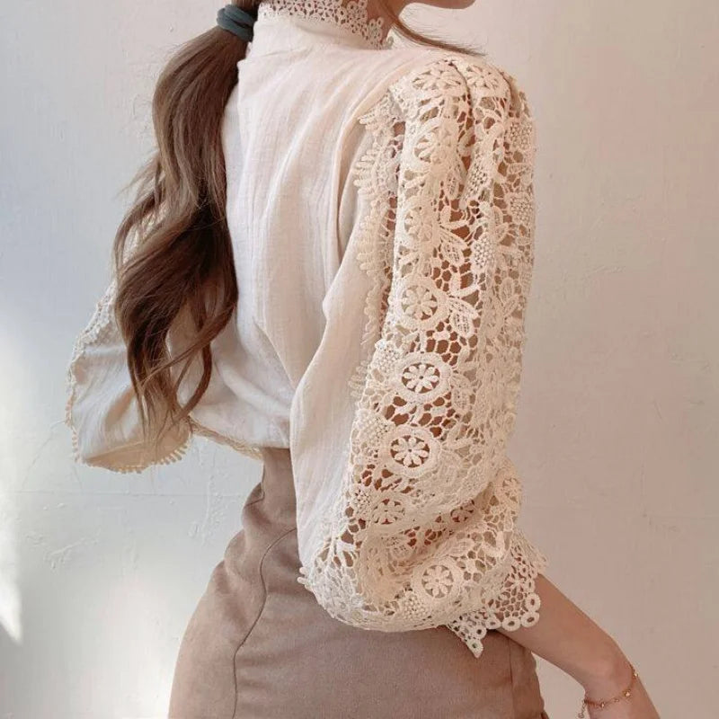 Women’s Long Sleeve Lace Blouse